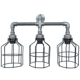 Opviq Lámpara de pared Industrial en Hierro Negro